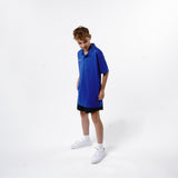 Omnitau Kid's Team Sports Core Football Polo Shirt - Royal Blue