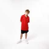 Omnitau Kid's Team Sports Breathable Technical Polo - Red