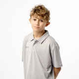 Omnitau Kid's Team Sports Breathable Technical Polo - Heather Grey