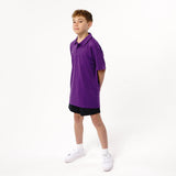 Omnitau Kid's Team Sports Core Football Polo Shirt - Purple