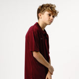 Omnitau Kid's Team Sports Core Football Polo Shirt - Burgundy