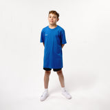 Omnitau Kid's Team Sports Organic Cotton T-Shirt - Royal Blue