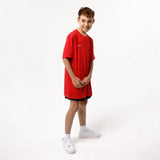 Omnitau Kid's Team Sports Organic Cotton T-Shirt - Red