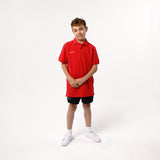 Omnitau Kid's Team Sports Organic Cotton Polo - Red