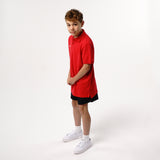 Omnitau Kid's Team Sports Organic Cotton Polo - Red