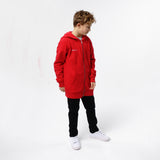 Omnitau Kid's Team Sports Organic Cotton Full Zip Hoodie - Red