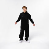 Omnitau Kid's Team Sports Breathable Classic Full Zip Tracksuit Pant - Black