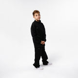 Omnitau Kid's Team Sports Breathable Classic Full Zip Tracksuit Pant - Black