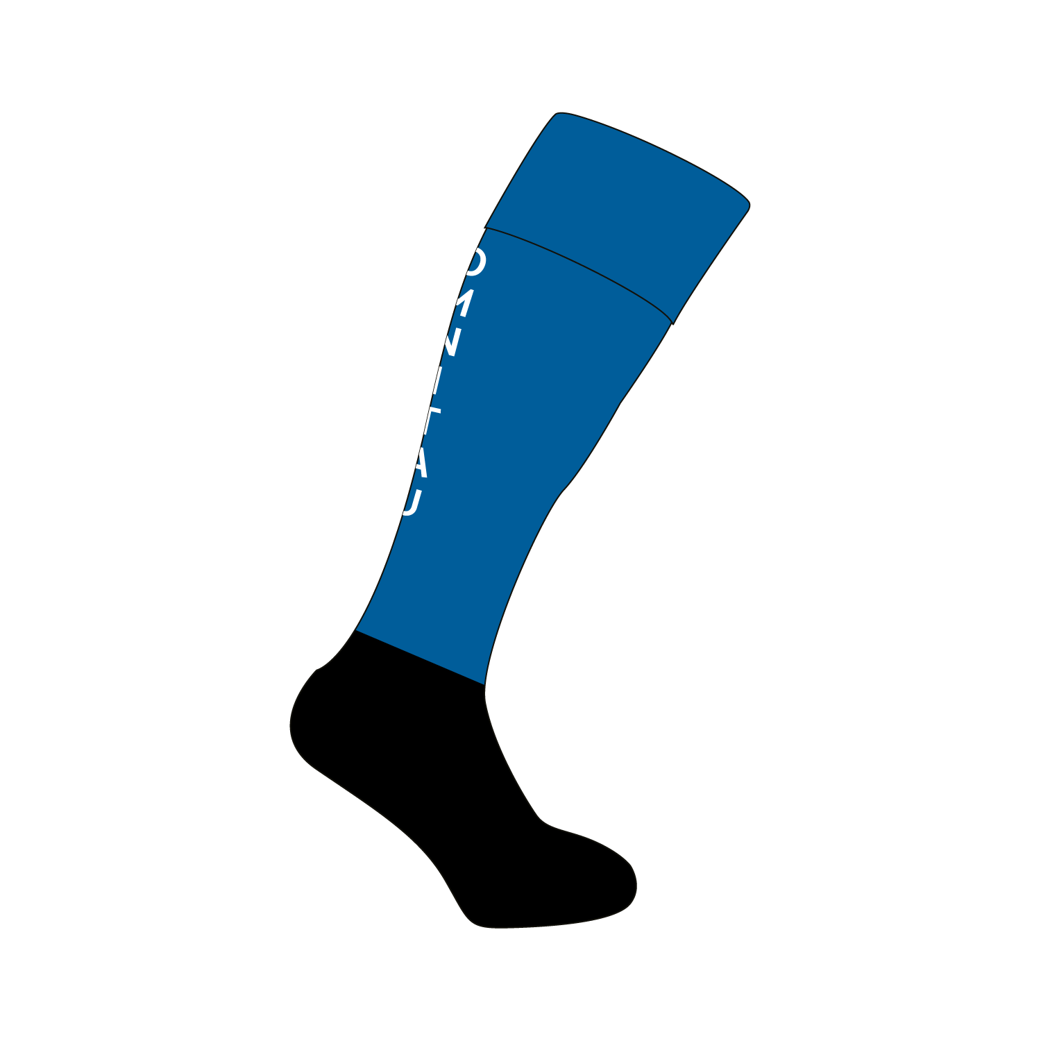 Omnitau Team Sports Unisex Plain Playing Socks - Royal Blue