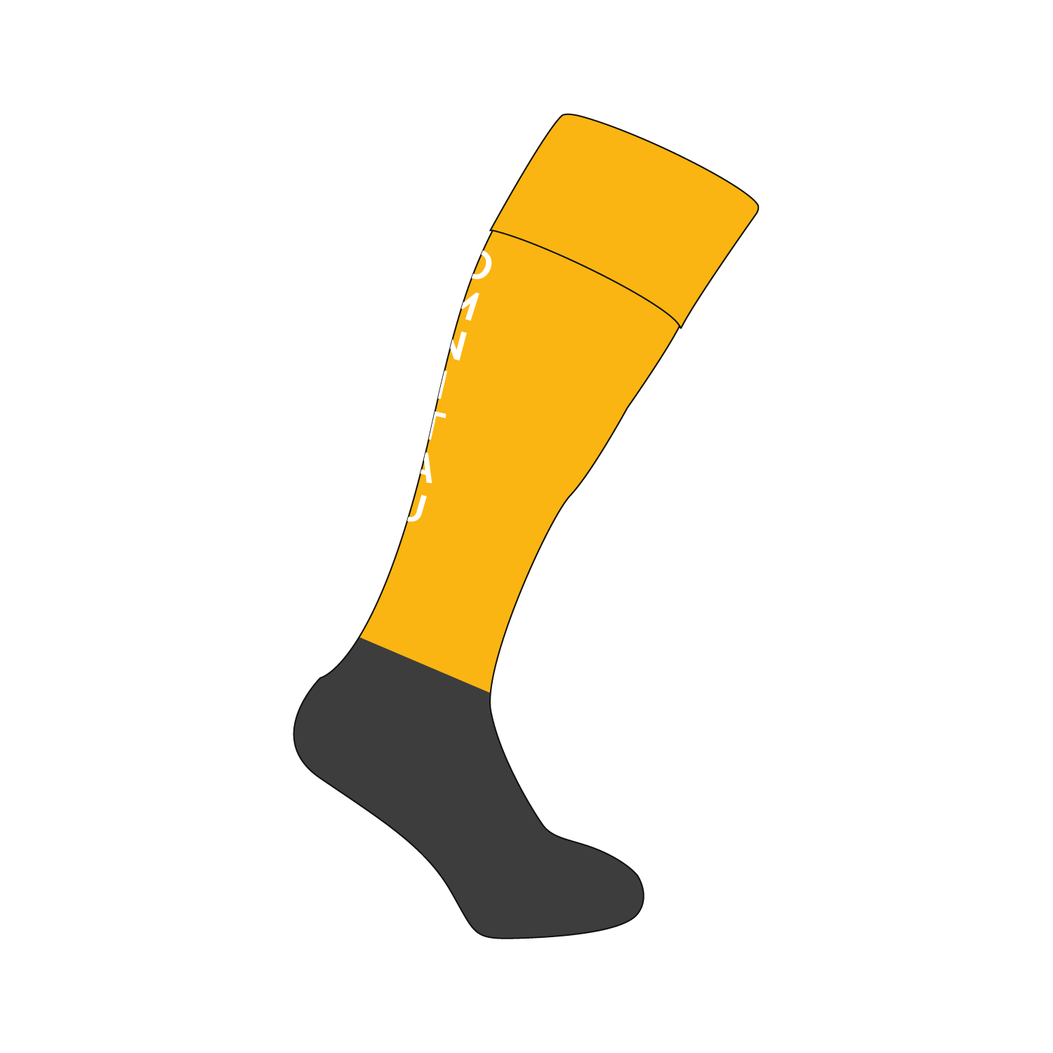 Omnitau Team Sports Classic Sports Socks - Yellow