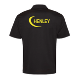 Henley Fire Netball Club Team Sports Breathable Technical Polo - Black