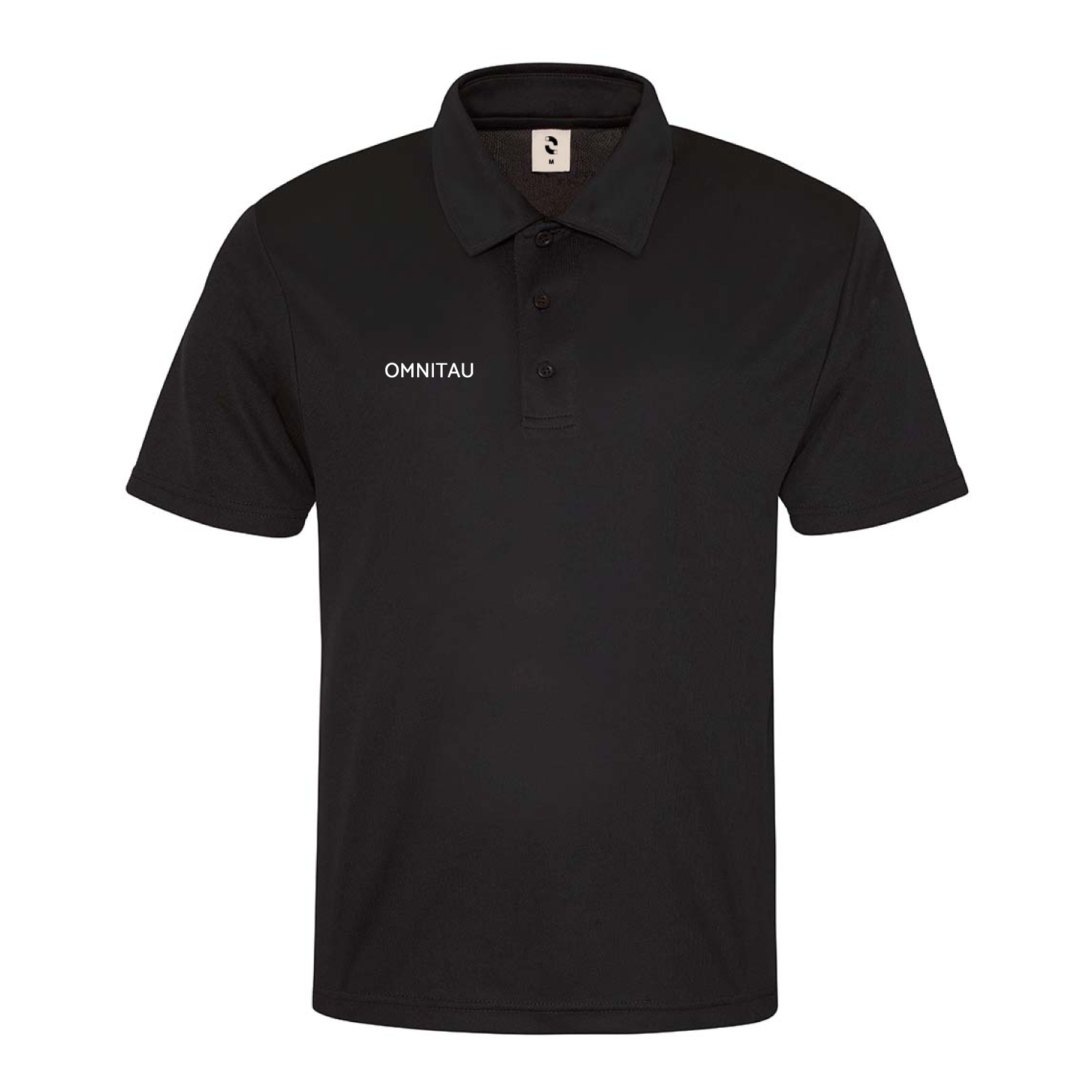 Omnitau Men's Team Sports Core Cricket Polo Shirt - Black