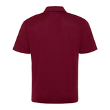 Omnitau Kid's Team Sports Core Football Polo Shirt - Burgundy