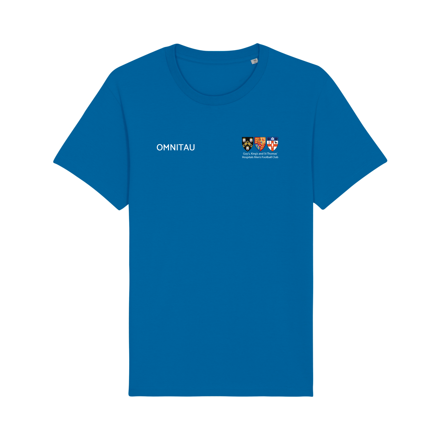 GKT FC Team Sports Cotton T-Shirt - Royal Blue