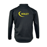 Henley Fire 1/4 Zip Mid Layer Sweatshirt - Black