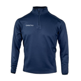 Omnitau Men's Team Sports Recycled 1/4 Zip Mid Layer Sweatshirt - Navy