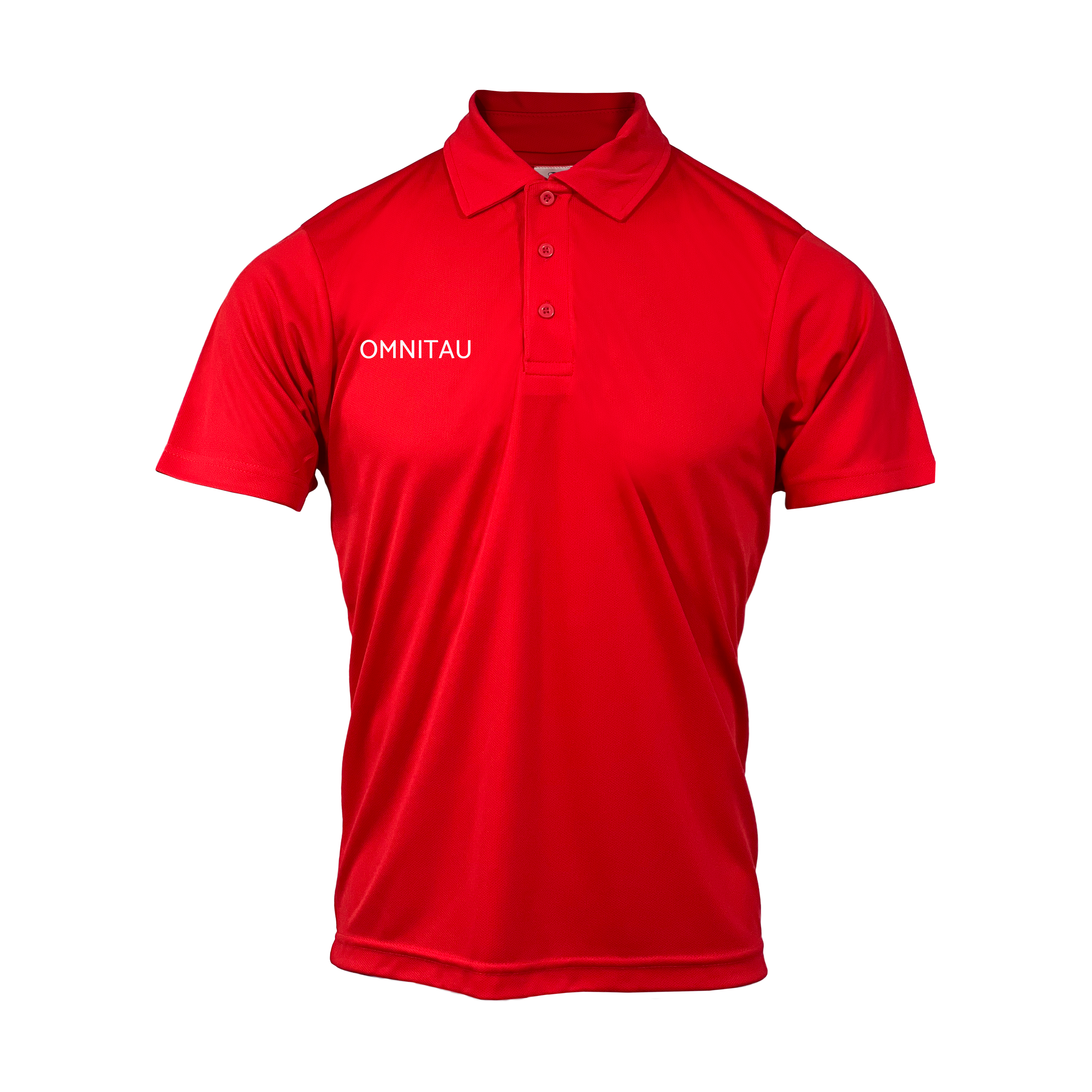 Omnitau Kid's Team Sports Core Cricket Polo Shirt - Red