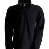 Omnitau Adult's Team Sports ¼ Zip Soft Feel Fleece - Black