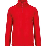 Omnitau Adult's Team Sports ¼ Zip Soft Feel Fleece - Red