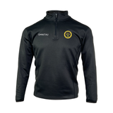 Keele Medics Football Men's Team Sports Recycled 1/4 Zip Mid Layer Sweatshirt - Black