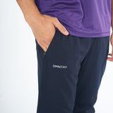 Omnitau Men's Team Sports Breathable Tapered Track Pants - Navy