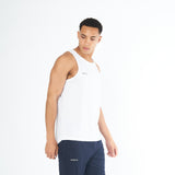 Men's Omnitau Team Sports Core Athletic Vest - White