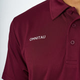Omnitau Men's Team Sports Core Multisport Polo Shirt - Burgundy