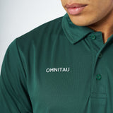 Omnitau Men's Team Sports Breathable Technical Polo - Bottle Green