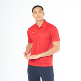 Omnitau Men's Team Sports Core Cricket Polo Shirt - Red
