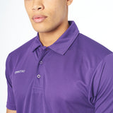 Omnitau Men's Team Sports Core Cricket Polo Shirt - Purple