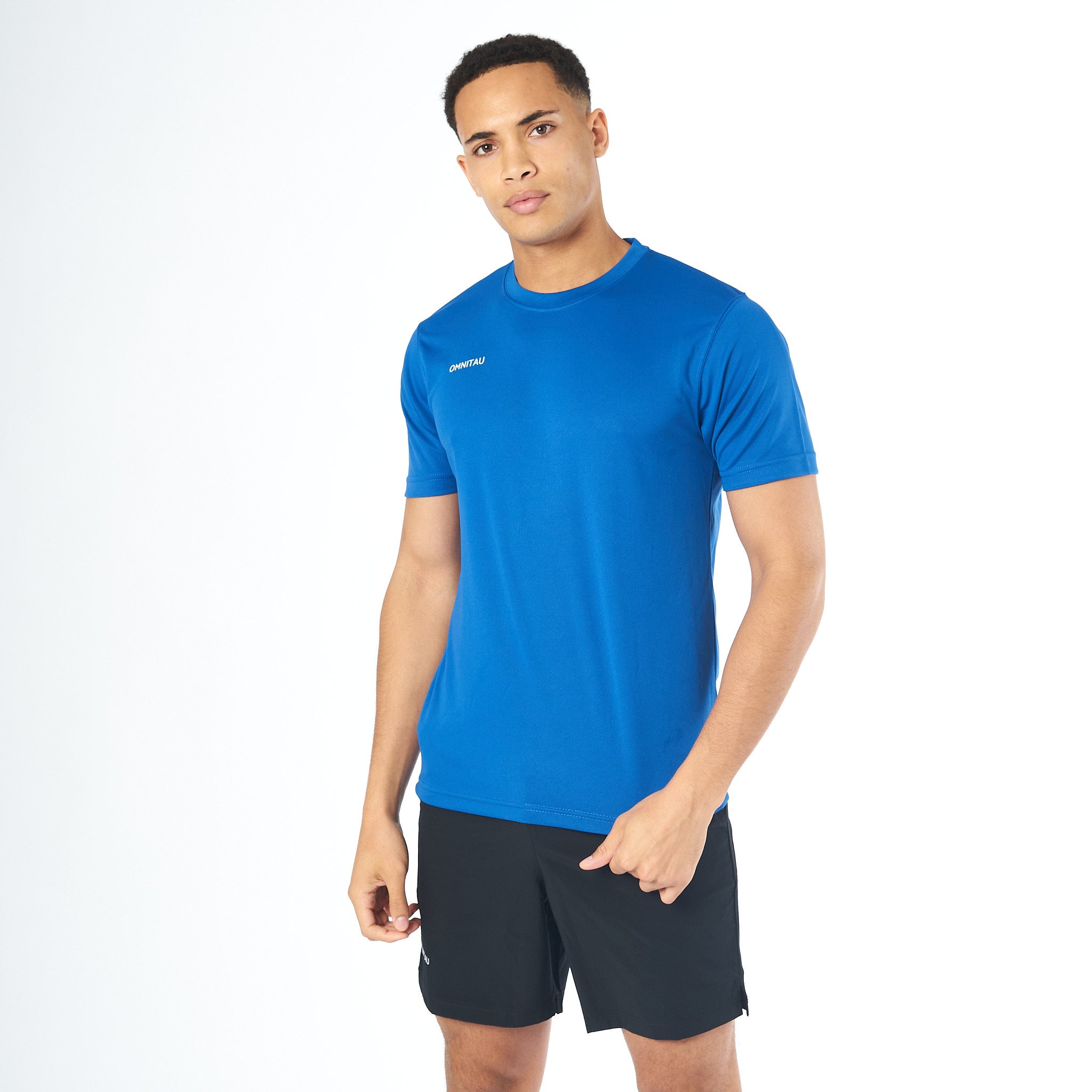 Omnitau Men's Team Sports Breathable Technical T-Shirt - Royal Blue