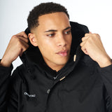 Omnitau Men's Team Sports Breathable Sideline Jacket - Black