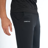 Omnitau Adult's Team Sports Organic Cotton Sweat Pants - Black