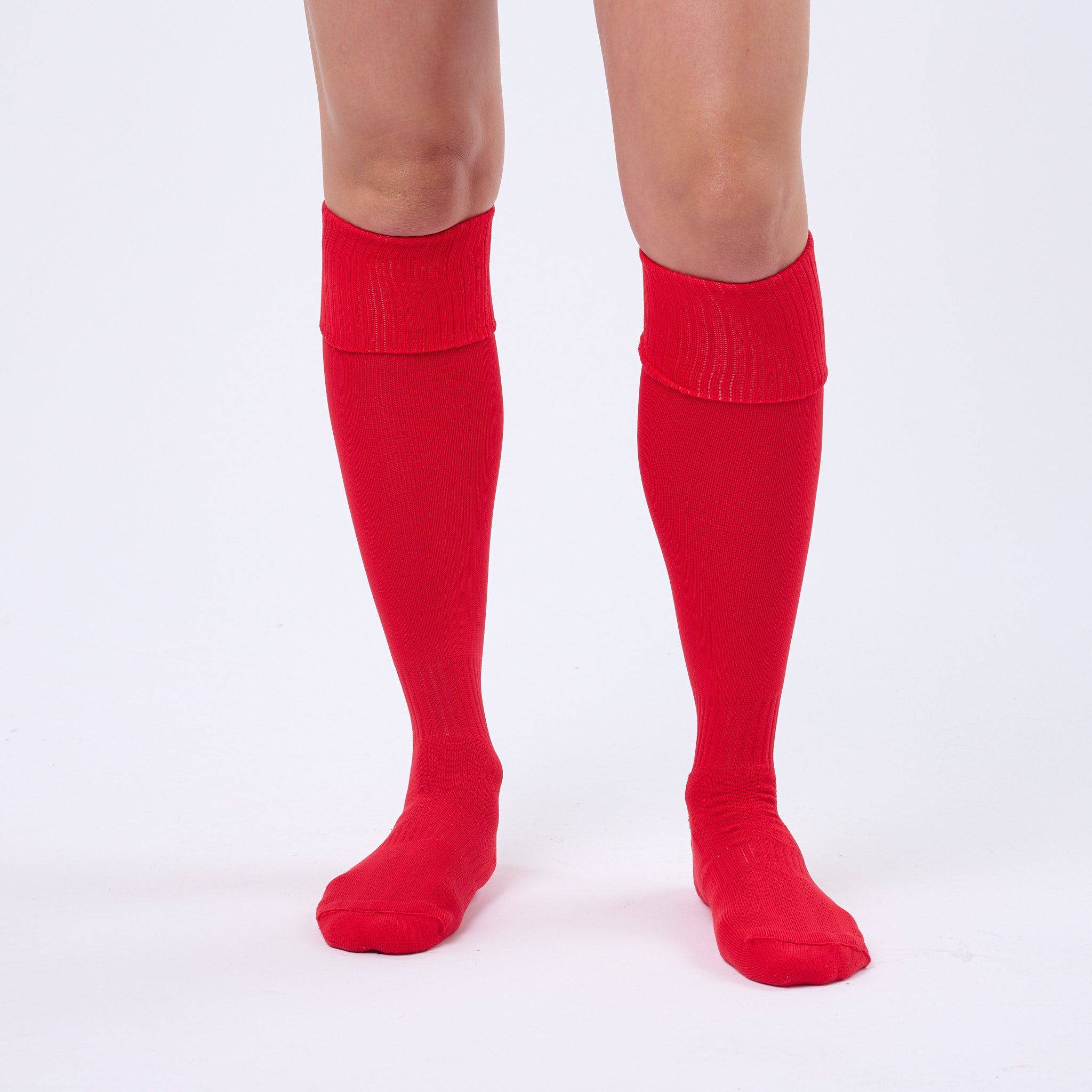 Omnitau Team Sports Core Football Playing Socks - Red