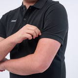 Omnitau Men's Team Sports Organic Cotton Polo Shirt - Black