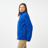 Omnitau Adult's Team Sports ¼ Zip Soft Feel Fleece - Royal Blue