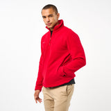 Omnitau Adult's Team Sports ¼ Zip Soft Feel Fleece - Red