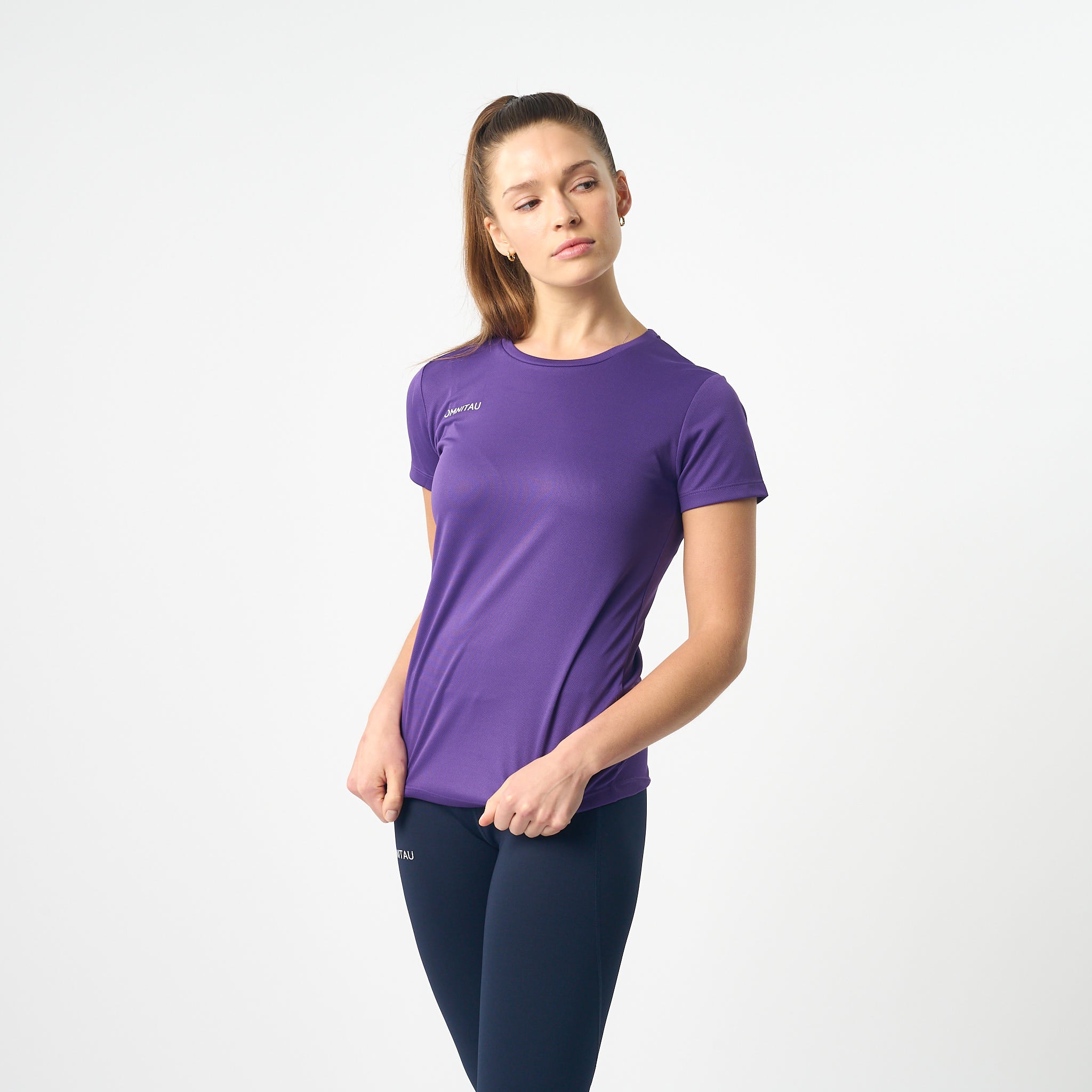 Omnitau Women's Team Sports Breathable Technical T-Shirt - Purple