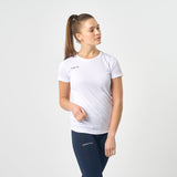 Omnitau Women's Team Sports Core Hockey Crew Neck T-Shirt - White