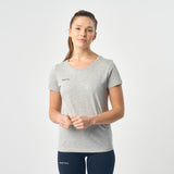 Omnitau Women's Team Sports Organic Cotton T-Shirt - Heather Grey