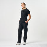 Omnitau Women's Team Sports Breathable Classic Full Zip Tracksuit Pant - Black