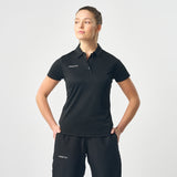 Omnitau Women's Team Sports Breathable Technical Polo - Black