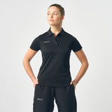 Omnitau Women's Team Sports Core Hockey Polo Shirt - Black