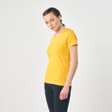 Omnitau Women's Team Sports Organic Cotton T-Shirt - Yellow
