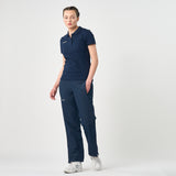 Omnitau Women's Team Sports Breathable Classic Full Zip Tracksuit Pant - Navy