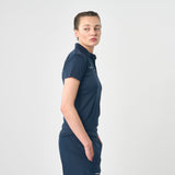 Omnitau Women's Team Sports Core Football Polo Shirt - French Navy