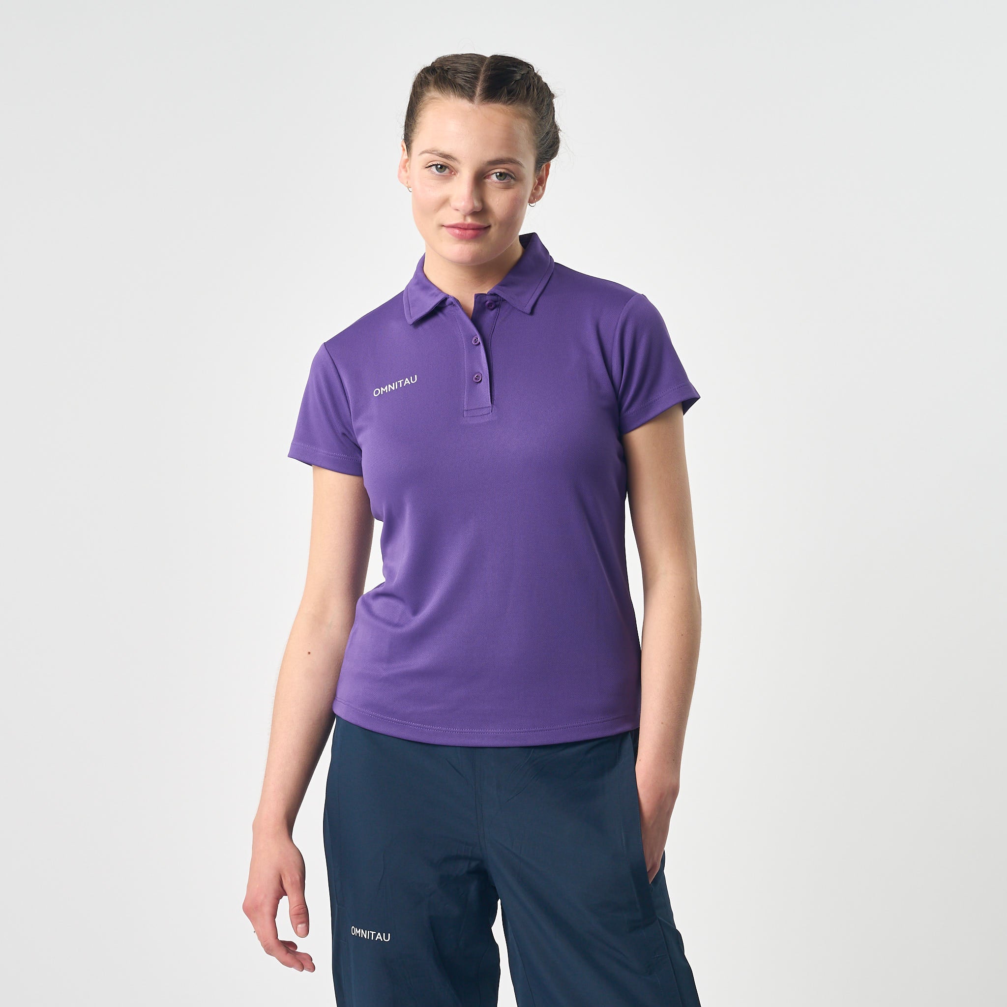 Omnitau Women's Team Sports Breathable Technical Polo - Purple