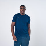 Omnitau Men's Team Sports Organic Cotton T-Shirt - French Navy