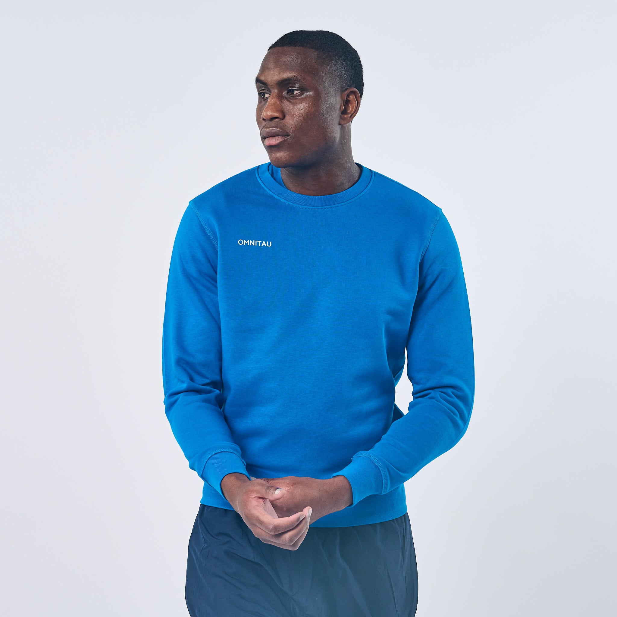 Omnitau Men's Team Sports Organic Cotton Sweatshirt - Royal Blue