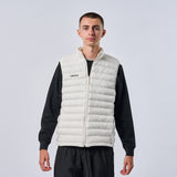 Omnitau Men's Team Sports Recycled Padded Gilet - White